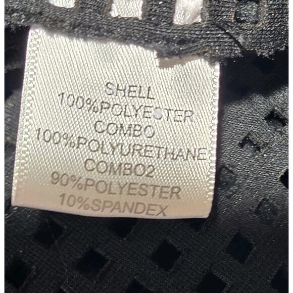 Vintage Alberto Makali Fringe Perforated Moto Hippie Rock Punk Sleeze MED Poly - Picture 8 of 9